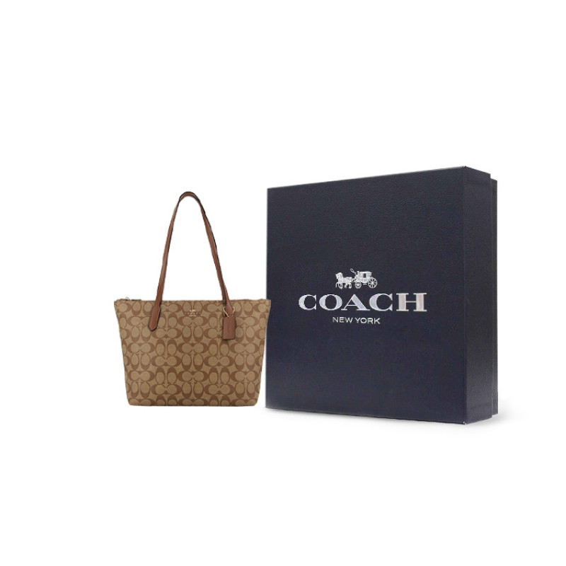 COACH Zip Top Tote 30 Tote