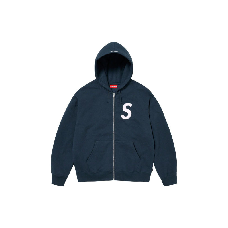 Supreme FW23 WEEK3 S LOGO ZIP UP HOODED SWEATSHIRT S Logo
