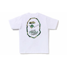 A BATHING APE SS23 Woodland Camo Wgm Ape Head Tee T