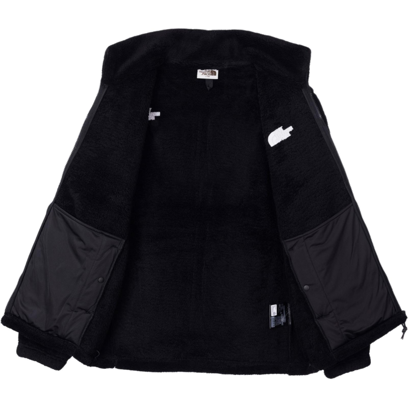 THE NORTH FACE COMFY ALPHA FLEECE ZIP UP logo