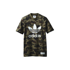 Bape x adidas originals adicolor Tee Olive Cargo LogoT