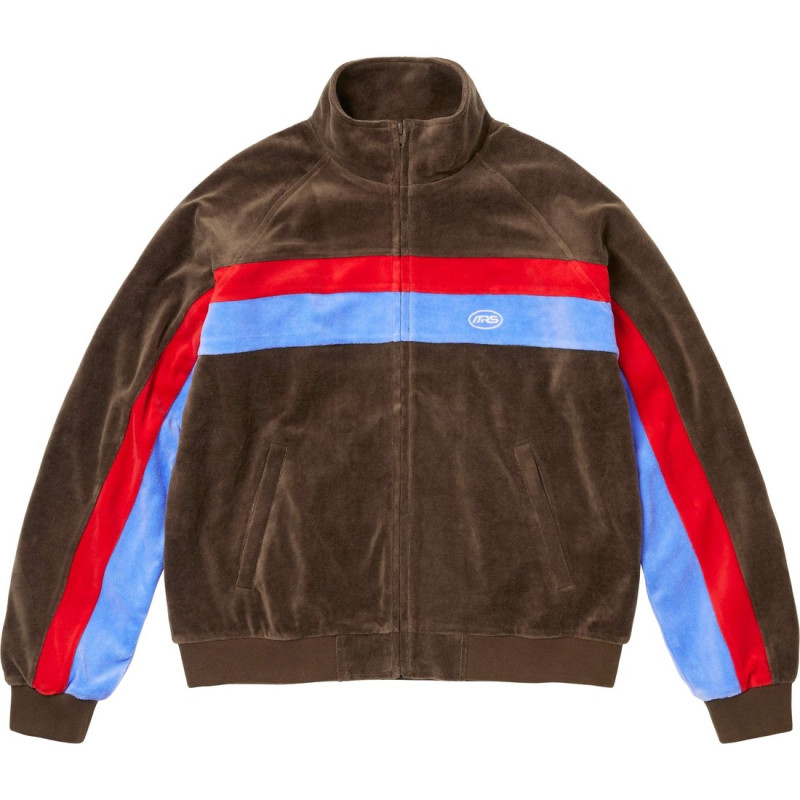 Supreme x Martine rose FW24 WEEK4 Velour Track Jacket logo