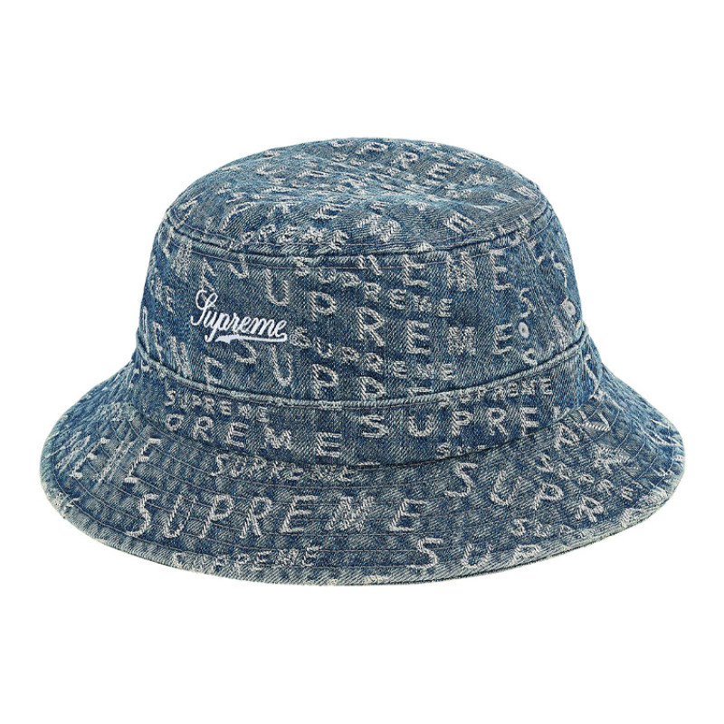 Supreme Week 17 Warp Jacquard Logos Denim Crusher