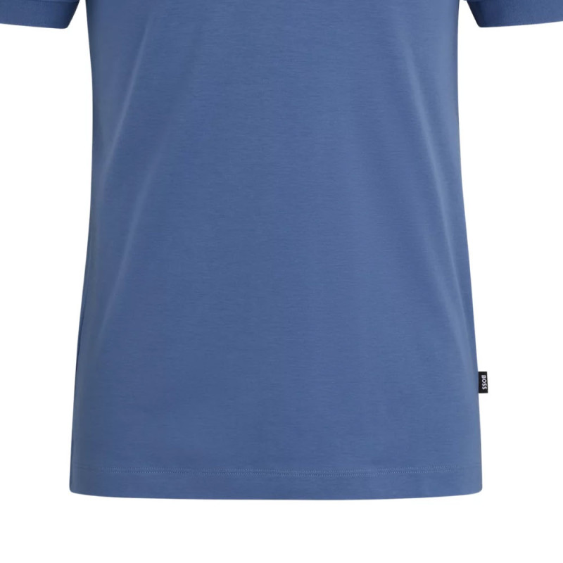 HUGO BOSS FW23 Interlock-Cotton Slim-Fit Polo Shirt LogoPoloT