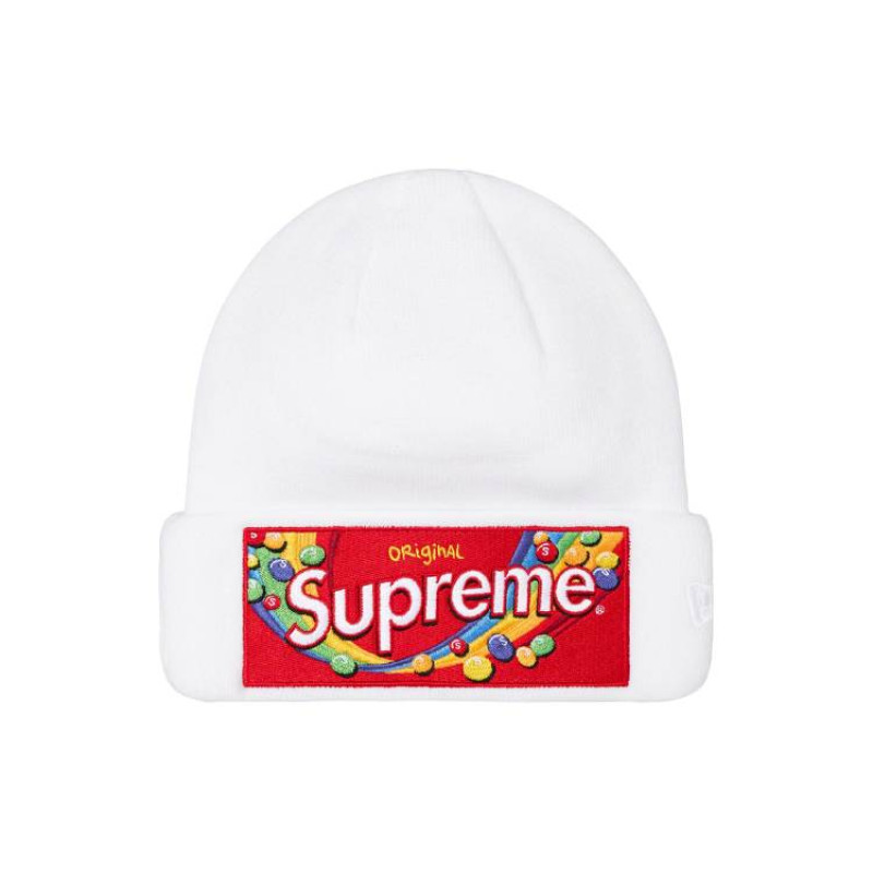Supreme Week 14 SupremeSkittlesNew Era Beanie Logo
