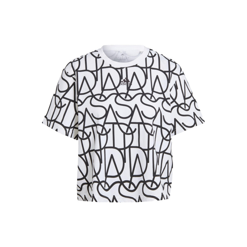 adidas ALLOVER GRAPHIC BOYFRIEND TEE LogoT