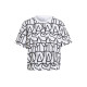 adidas ALLOVER GRAPHIC BOYFRIEND TEE LogoT