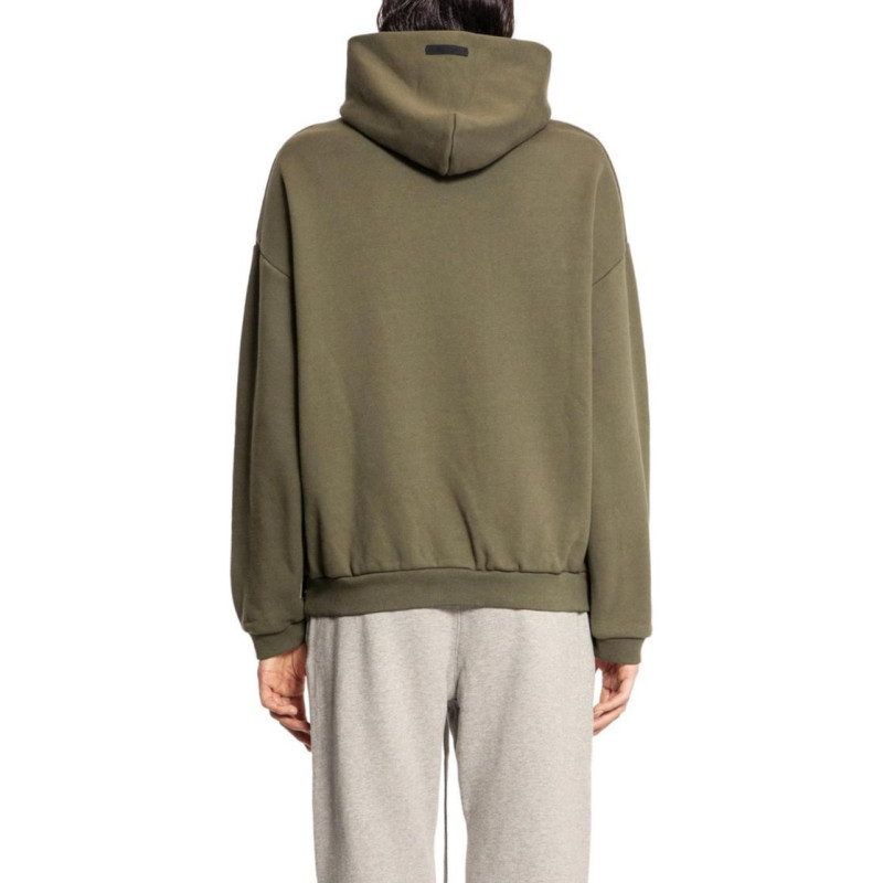 Fear of God Essentials Fall24 BACK TO SCHOOL Fleece Hoodie MILITARY