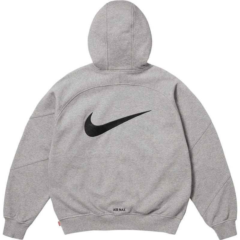 Supreme x Nike SS25 WEEK4 Zip Up Hooded Sweatshirt logo