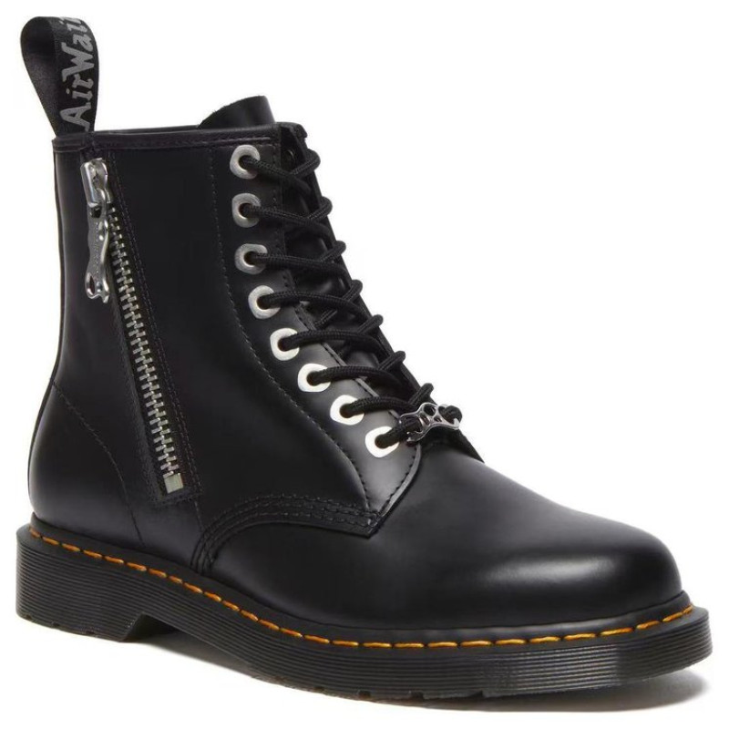 Dr.Martens 1460 Zip Black Polished Smooth