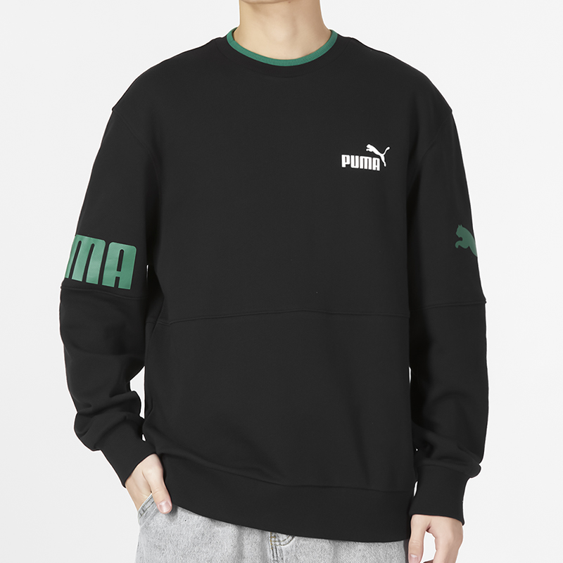 PUMA Power Colorblock Crew Tr Logo
