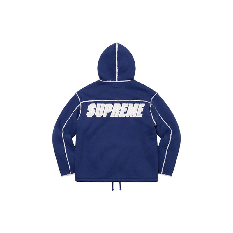 Supreme FW21 Week 18 Faux Shearling Hooded Jacket