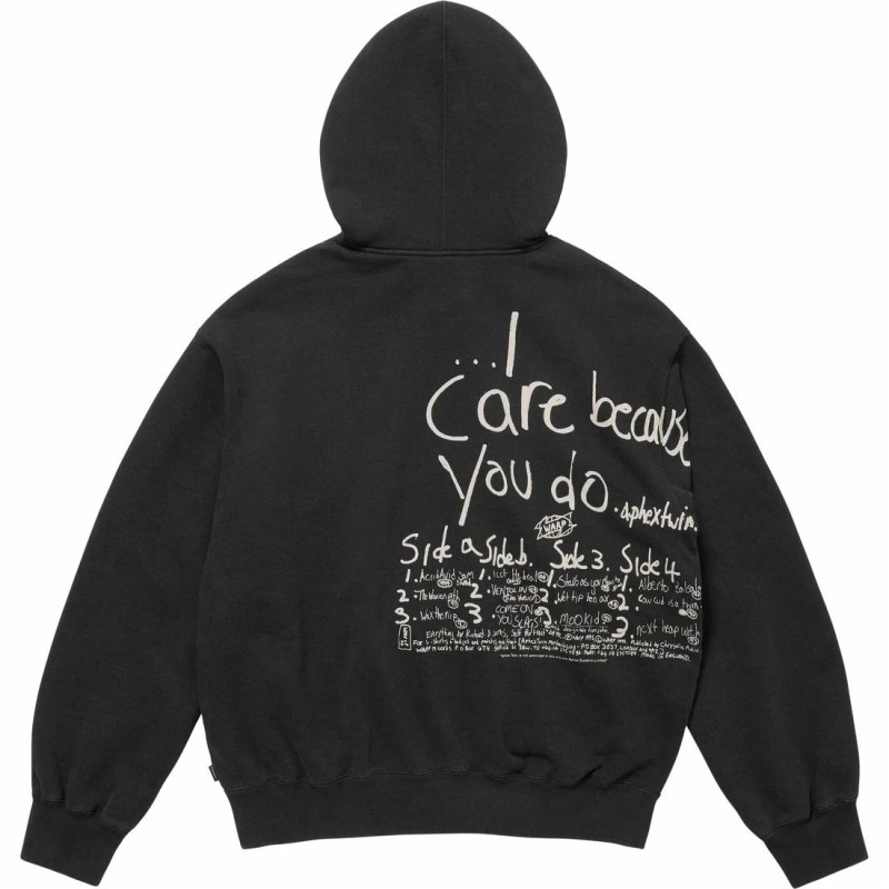 Supreme x Aphex Twin SS25 WEEK2 Zip Up Hooded Sweatshirt