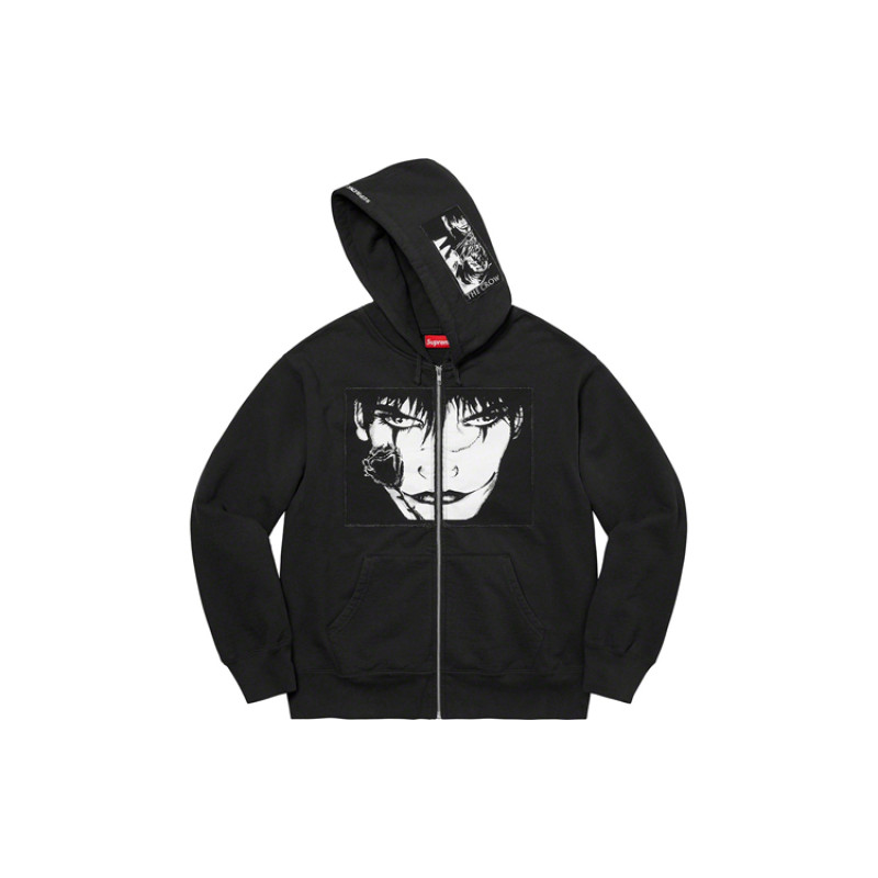 Supreme Week 4 x The Crow Zip Up Hooded Sweatshirt
