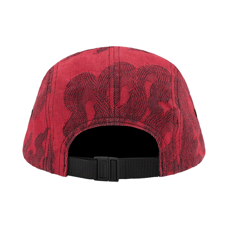 Supreme SS23 WEEK13 FLAMES JACQUARD DENIM CAMP CAP
