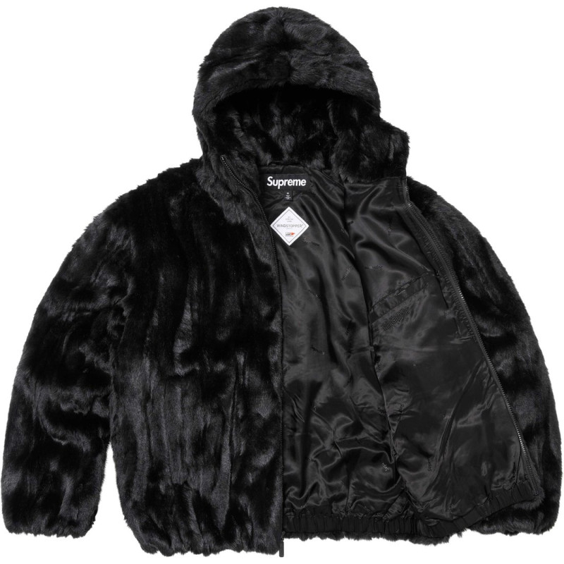 Supreme FW24 WEEK5 Faux Fur Hooded Jacket