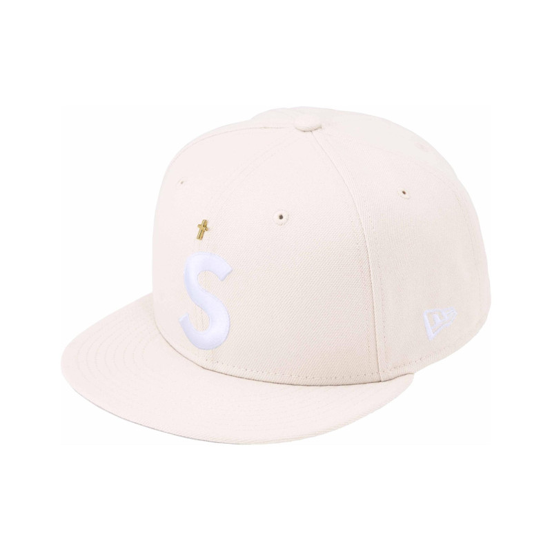 Supreme SS24 WEEK 1 GOLD CROSS S LOGO NEW ERA