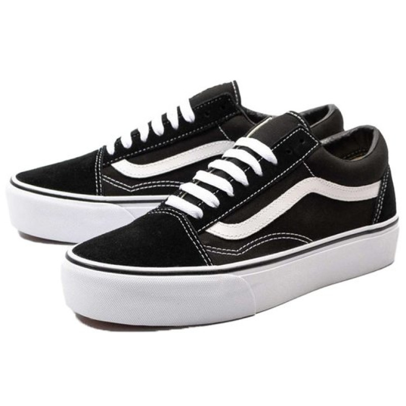 Vans Old Skool Platform Black White