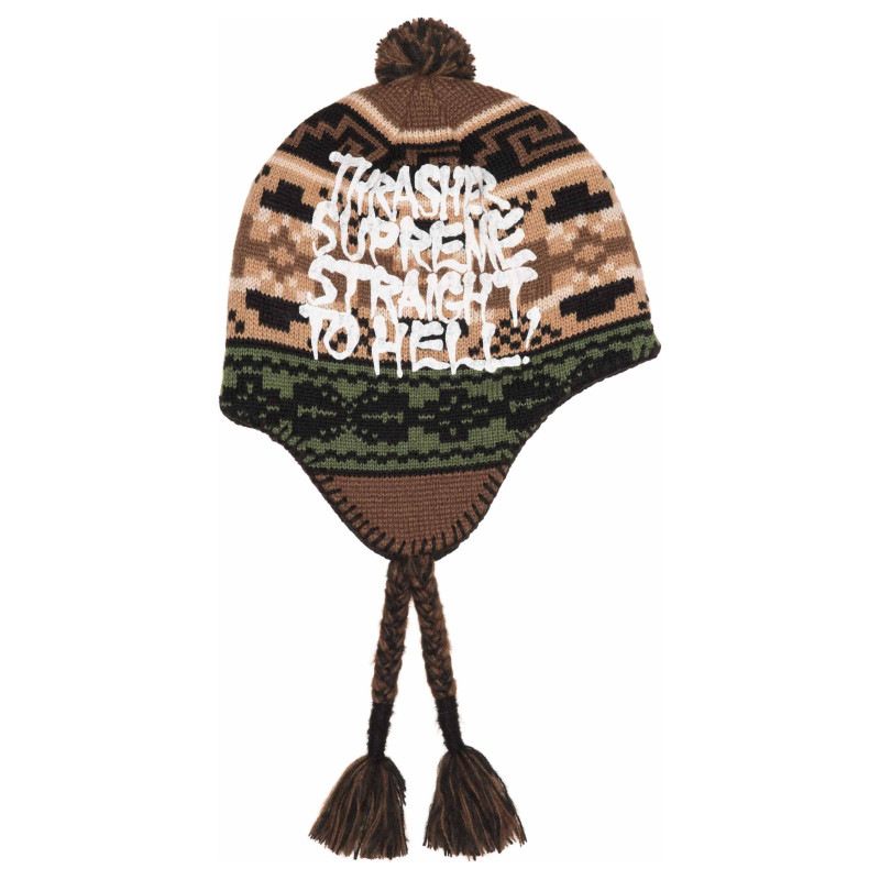 Supreme FW24 WEEK 6 SupremeThrasher Earflap Beanie