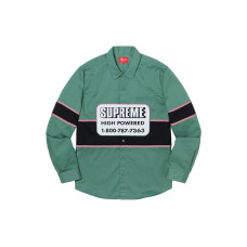Supreme FW19 Week 1 High Powered Work Shirt logo