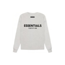 Fear of God Essentials SS22 Relaxed Crewneck Light Oatmeal Logo