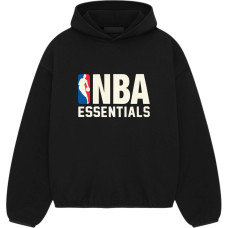 Fear of God Essentials x NBA FW24 Essentials NBA Hoodie logo BLACK