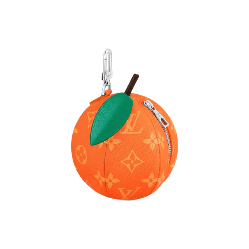 LOUIS VUITTON Orange pouch Monogram