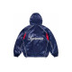 Supreme SS24 WEEK1 SATIN HOODED TRACK JACKET logo
