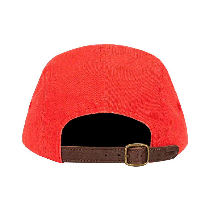 Supreme Week 1 Washed Chino Twill Camp Cap logo