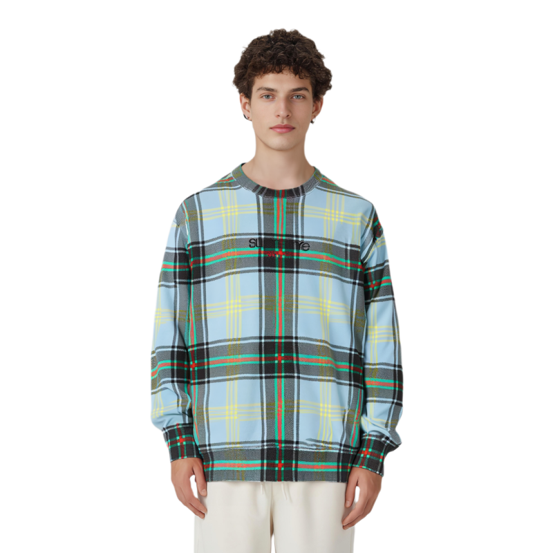Supreme SS21 Week 10 Plaid Crewneck