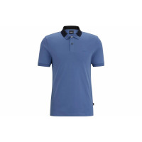HUGO BOSS FW23 Interlock-Cotton Slim-Fit Polo Shirt LogoPoloT