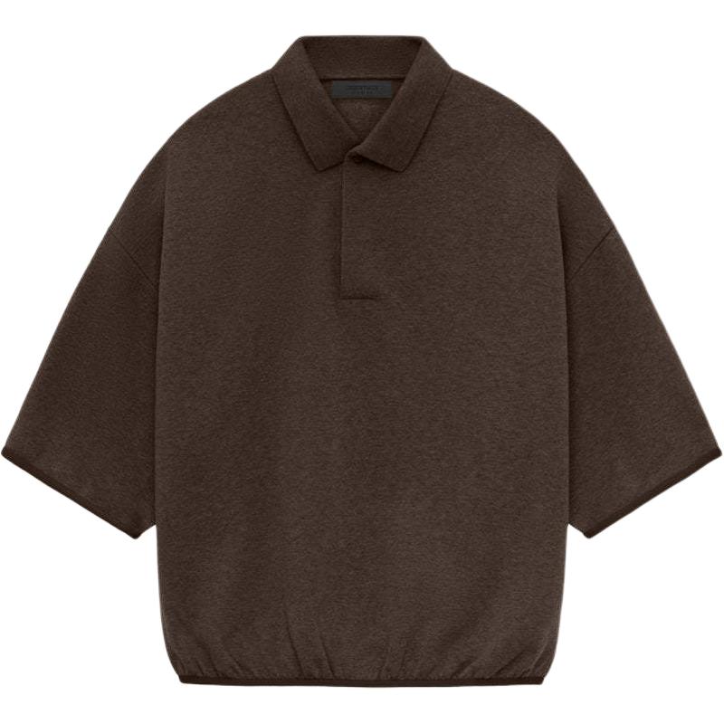 Fear of God Essentials 34 Sleeve Pol Heather Wood Polo Heather Wood