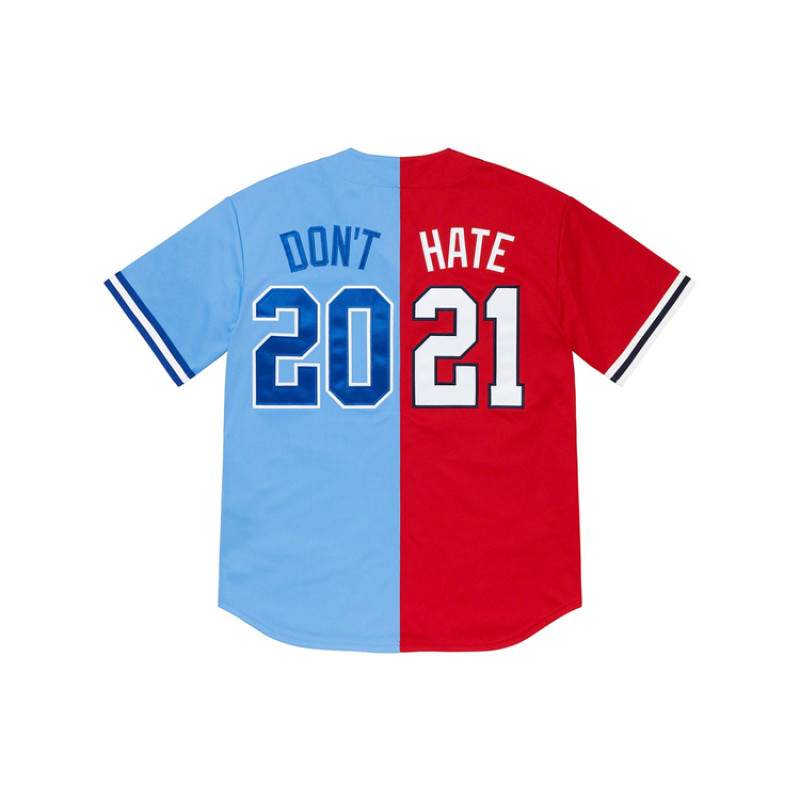 Supreme SS21 Week 1 Don't Hate Baseball Jersey