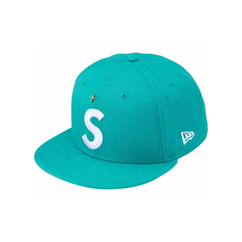 Supreme SS24 WEEK 1 GOLD CROSS S LOGO NEW ERA