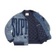 Supreme SS23 Week9 washed knockout denim varsity jacket Logo
