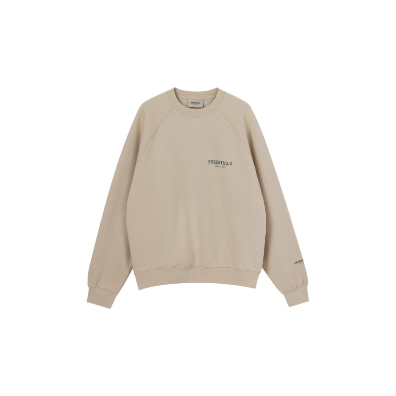 Fear of God Essentials Pullover Crewneck StringTan Logo