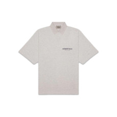 Fear of God Essentials FW20 Dark Heather Oatmeal Polo