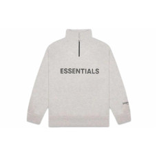 Fear of God Essentials FW20 Half Zip Pullover Heather Oat