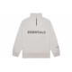 Fear of God Essentials FW20 Half Zip Pullover Heather Oat