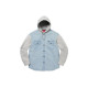 Supreme FW22 Week 12 Fleece Hooded Denim Shirt Logo