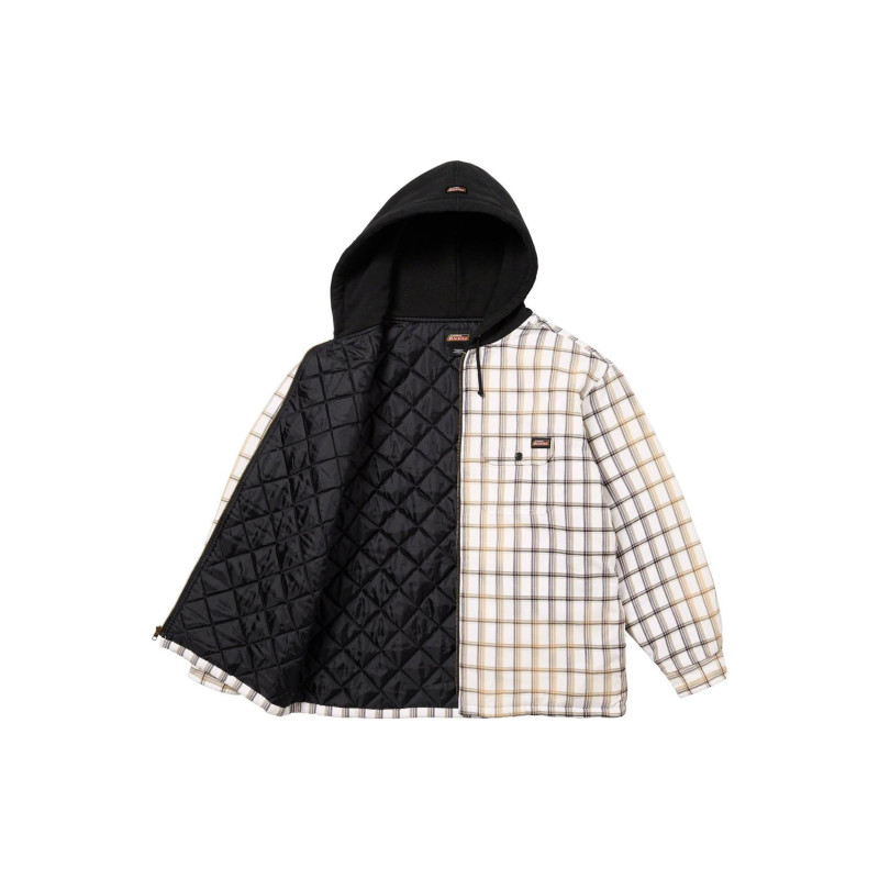 Supreme x Dickies FW23 WEEK9 PLAID HOODED ZIP UP SHIRT