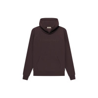 Fear of God Essentials SS23 Waffle Raglan Hoodie Plum Logo