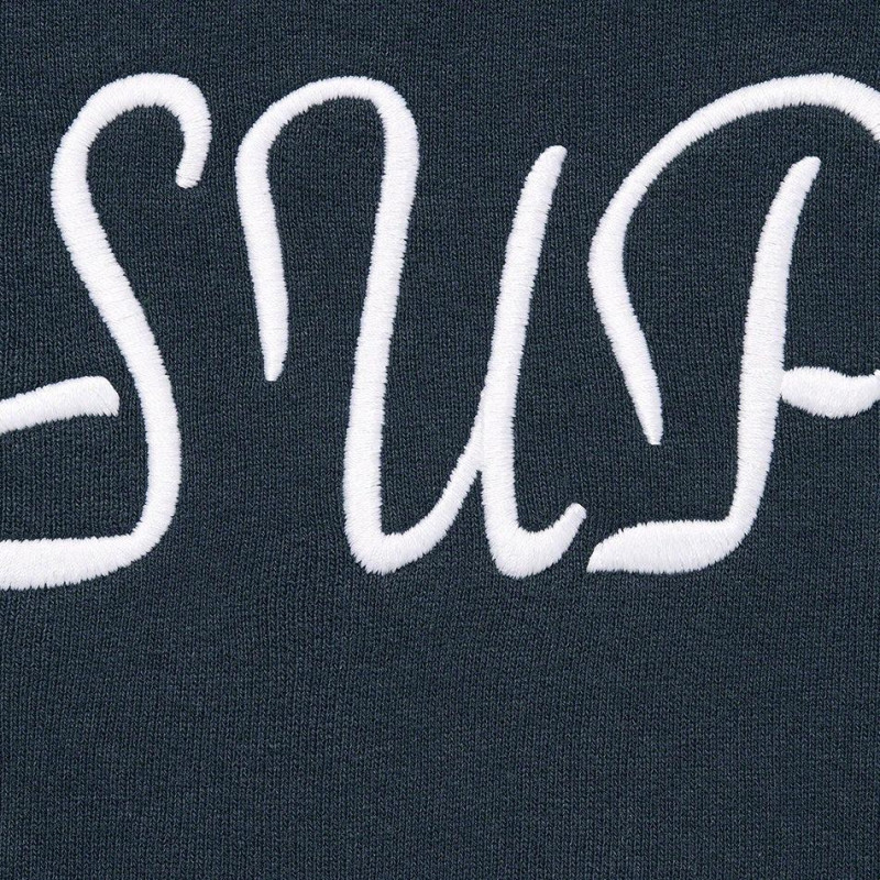 Supreme SS23 SS23 Week 1 SCRIPT HOODED SWEATSHIRT Logo