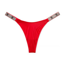 Victoria's Secret PINK VERY SEXY Shine Strap Thong PantyLipstick Red 1