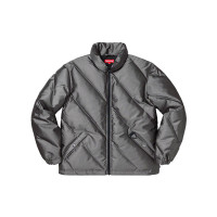Supreme FW19 Week 11 Iridescent Puffy Jacket Black