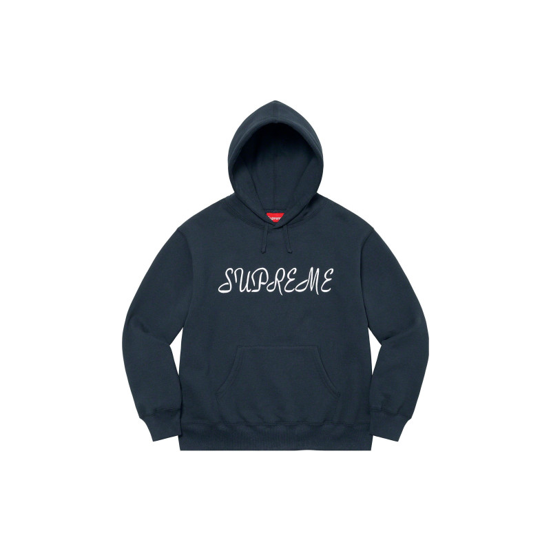 Supreme SS23 SS23 Week 1 SCRIPT HOODED SWEATSHIRT Logo