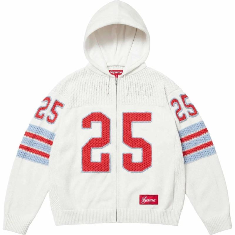 Supreme SS25 WEEK3 Sport Zip Up Hooded Sweater logo