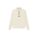 Fear of God Essentials SS21 Mockneck Half Zip ButtercreamCrea Logo