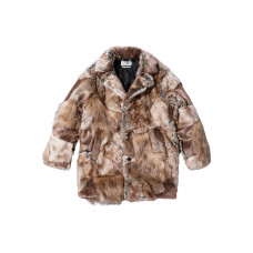 Supreme x MM6 Maison Margiela SS24 WEEK7 PATCHWORK FAUX FUR COAT