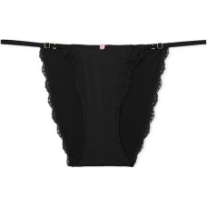 Victoria's Secret DREAM ANGELS Lace Adjustable String Bikini Panty Black 1